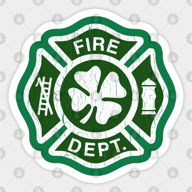 Irish Fire House Sticker by robotface